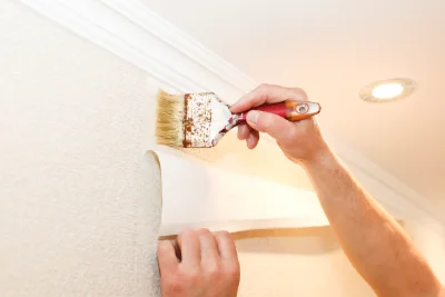 Pose de papier peint à Courtempierre — revêtements muraux et toiles de verre